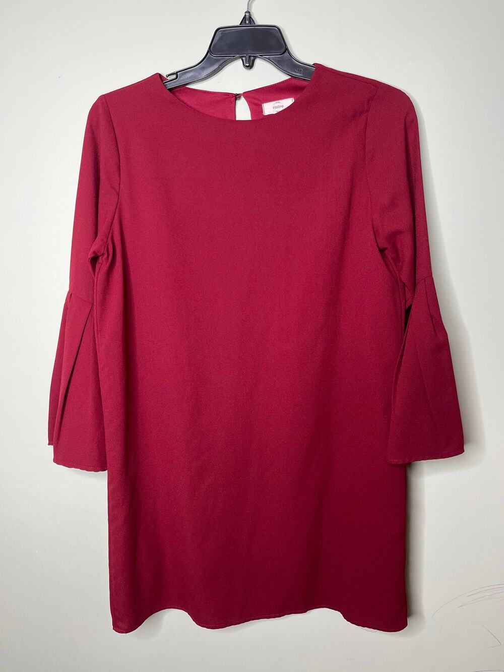 Entro Red Knee Length Dress Size Medium